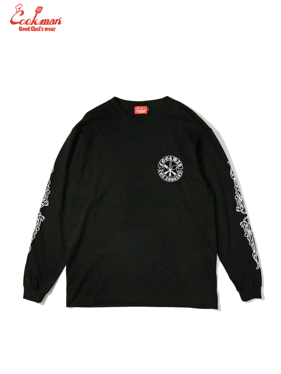 Long Sleeve Tees - Cutlery : Black