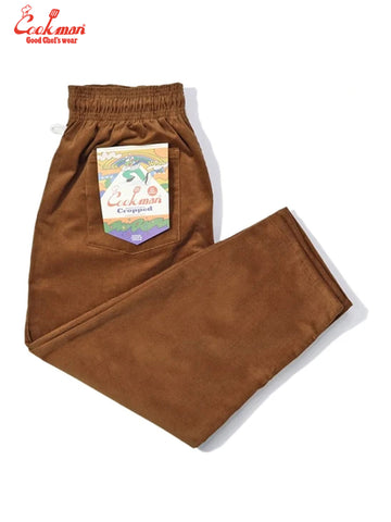 Harvest Pants Cropped - High Wale Corduroy : Dark Brown