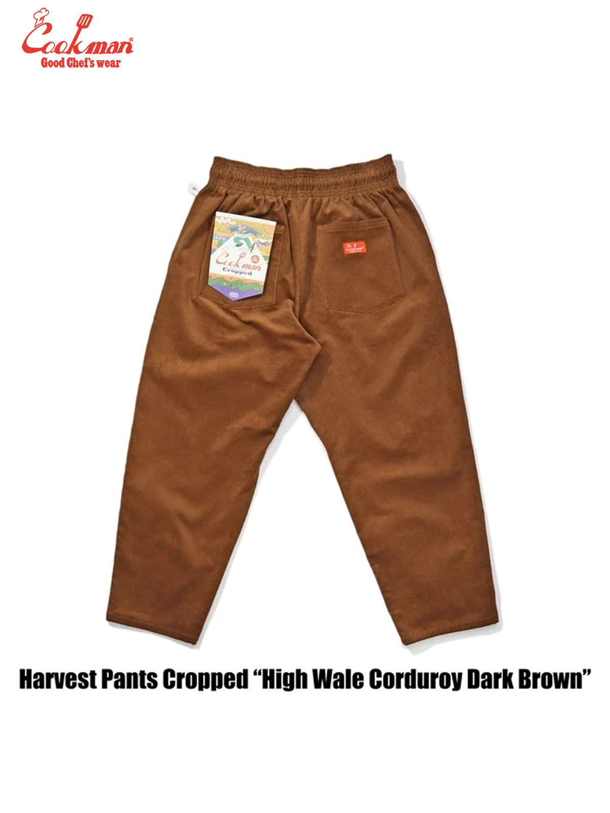 Harvest Pants Cropped - High Wale Corduroy : Dark Brown
