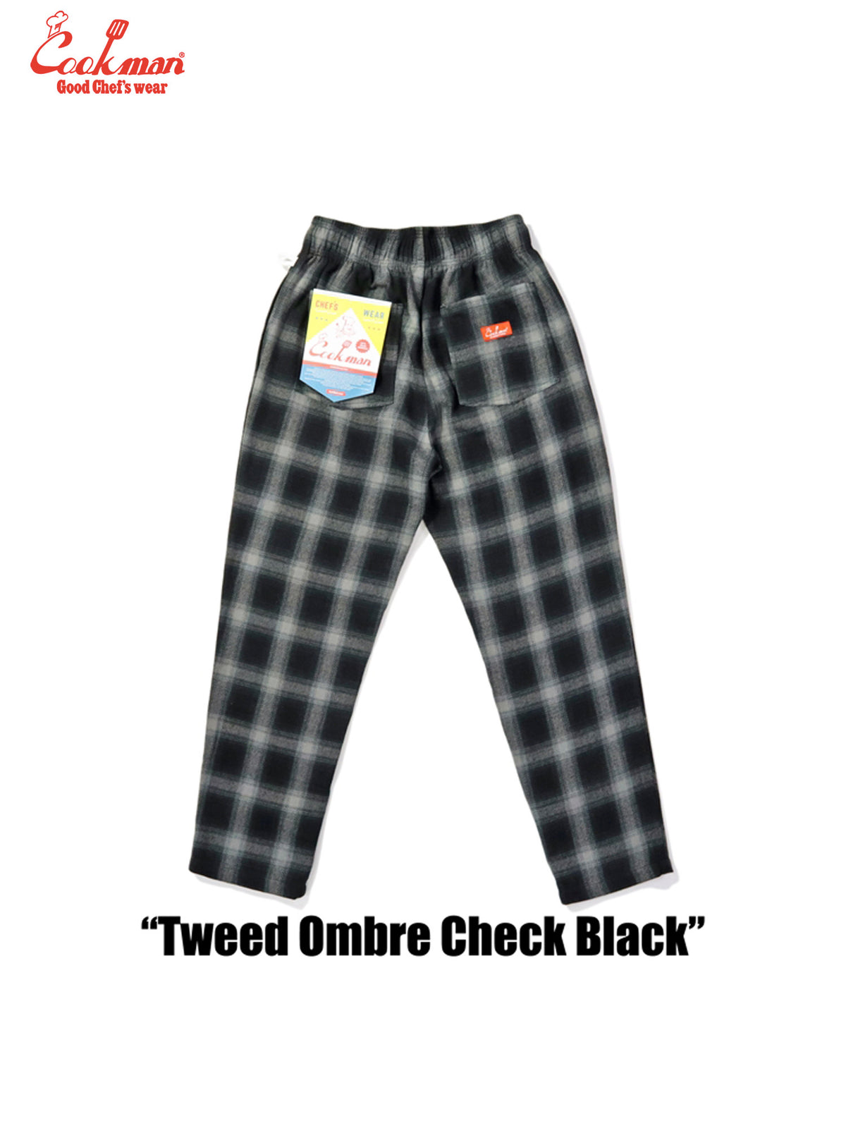 Chef Pants - Tweed Ombre Check : Black