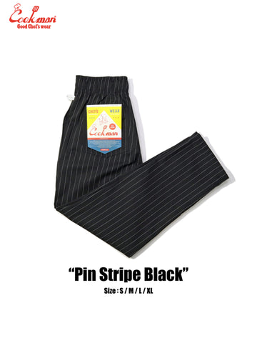 Chef Pants - Pin Stripe : Black