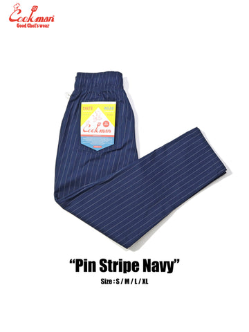 Chef Pants - Pin Stripe : Navy