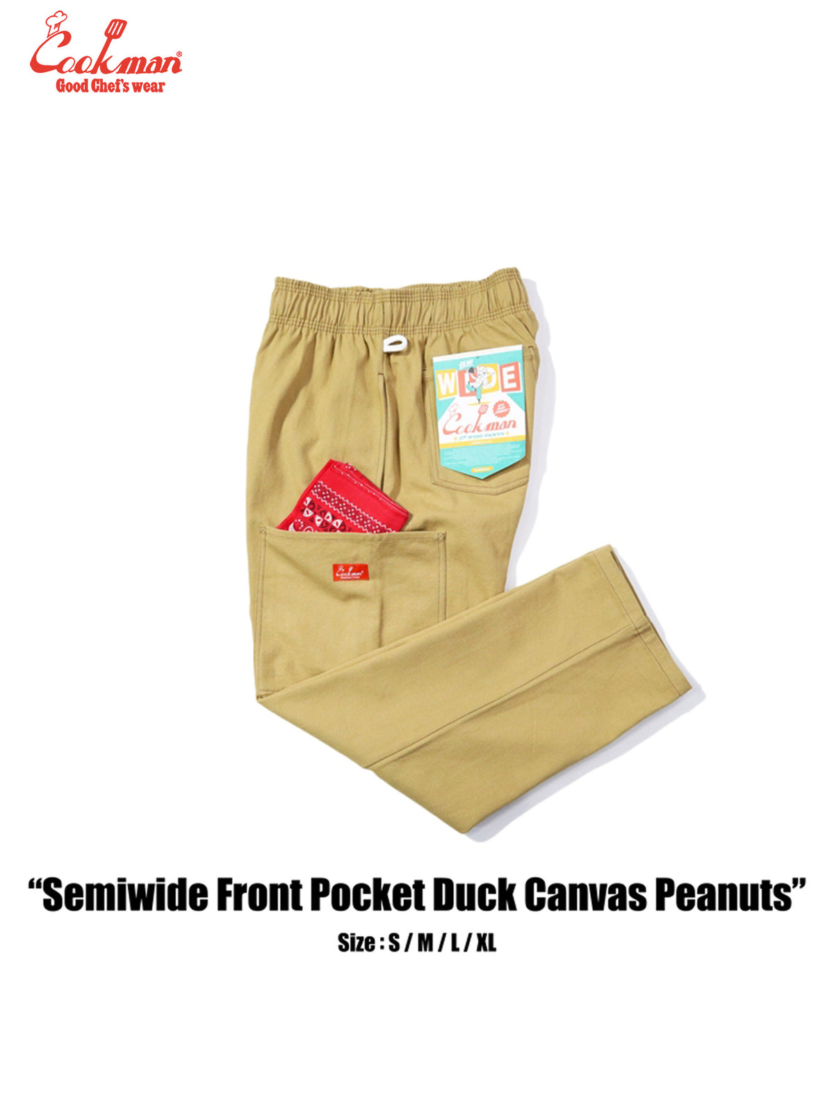 Chef Pants Semiwide - Front Pocket Duck Canvas : Peanuts
