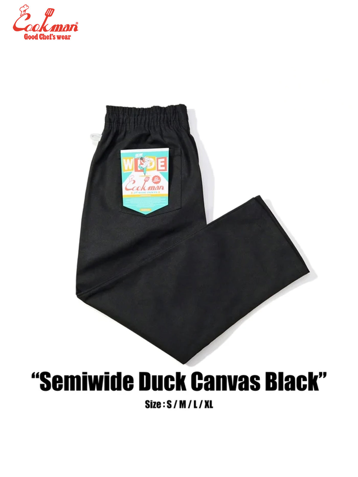 Chef Pants Semiwide - Duck Canvas : Black