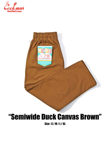 Chef Pants Semiwide - Duck Canvas : Brown
