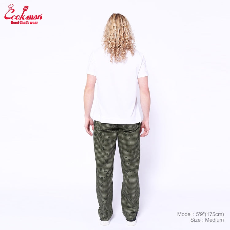 Cookman Chef Pants - Sauce Splash Camo : Olive