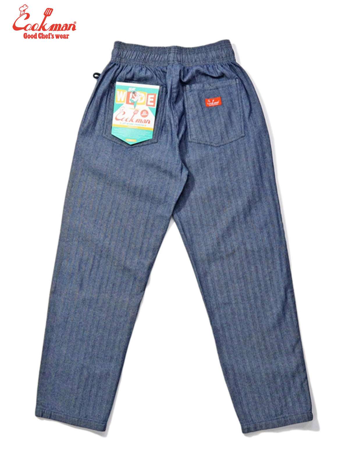 Chef Pants Semiwide - Herringbone Denim : Blue