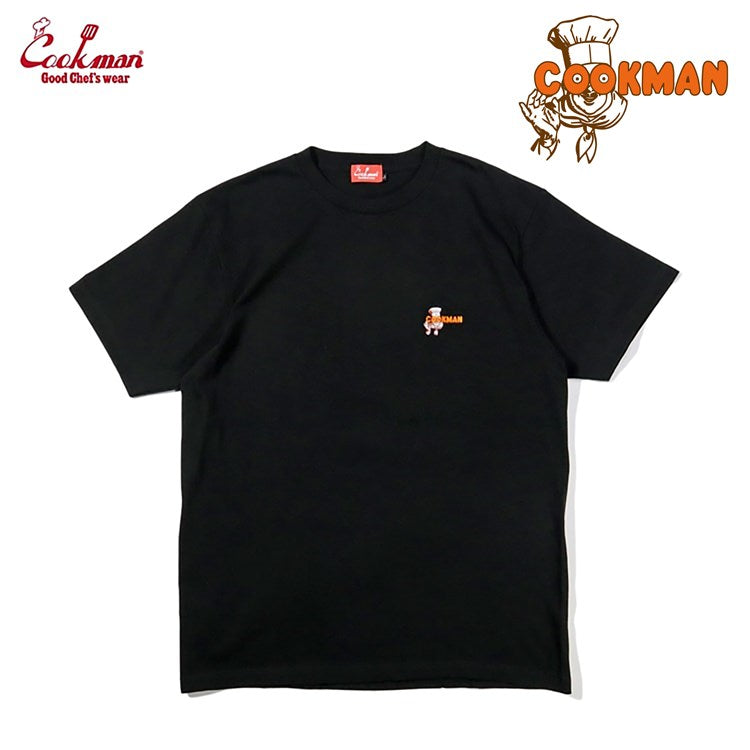 Cookman Embroidery Tees - Restaurant : Black