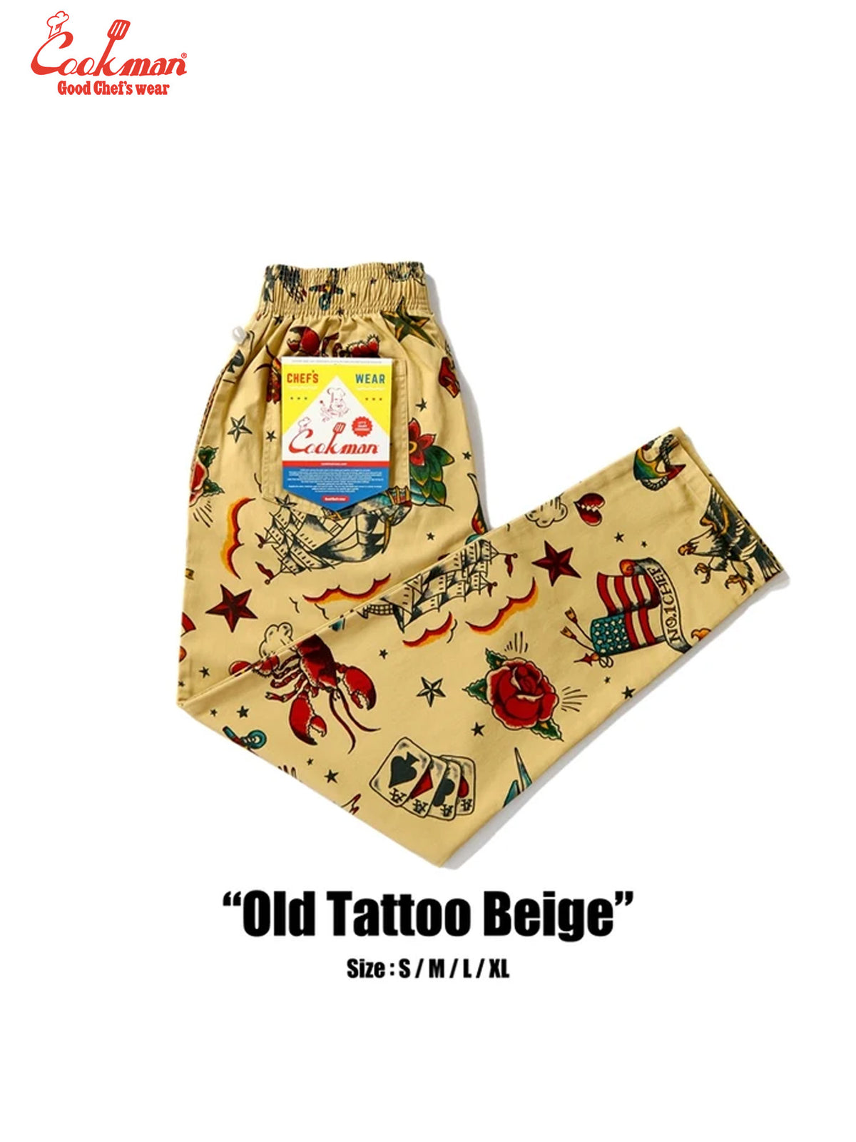 Chef Pants - Old Tattoo : Beige