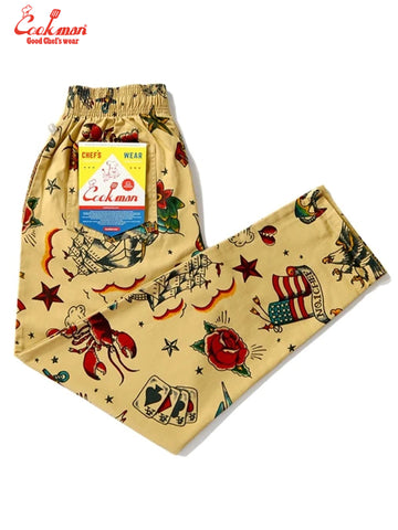 Chef Pants - Old Tattoo : Beige