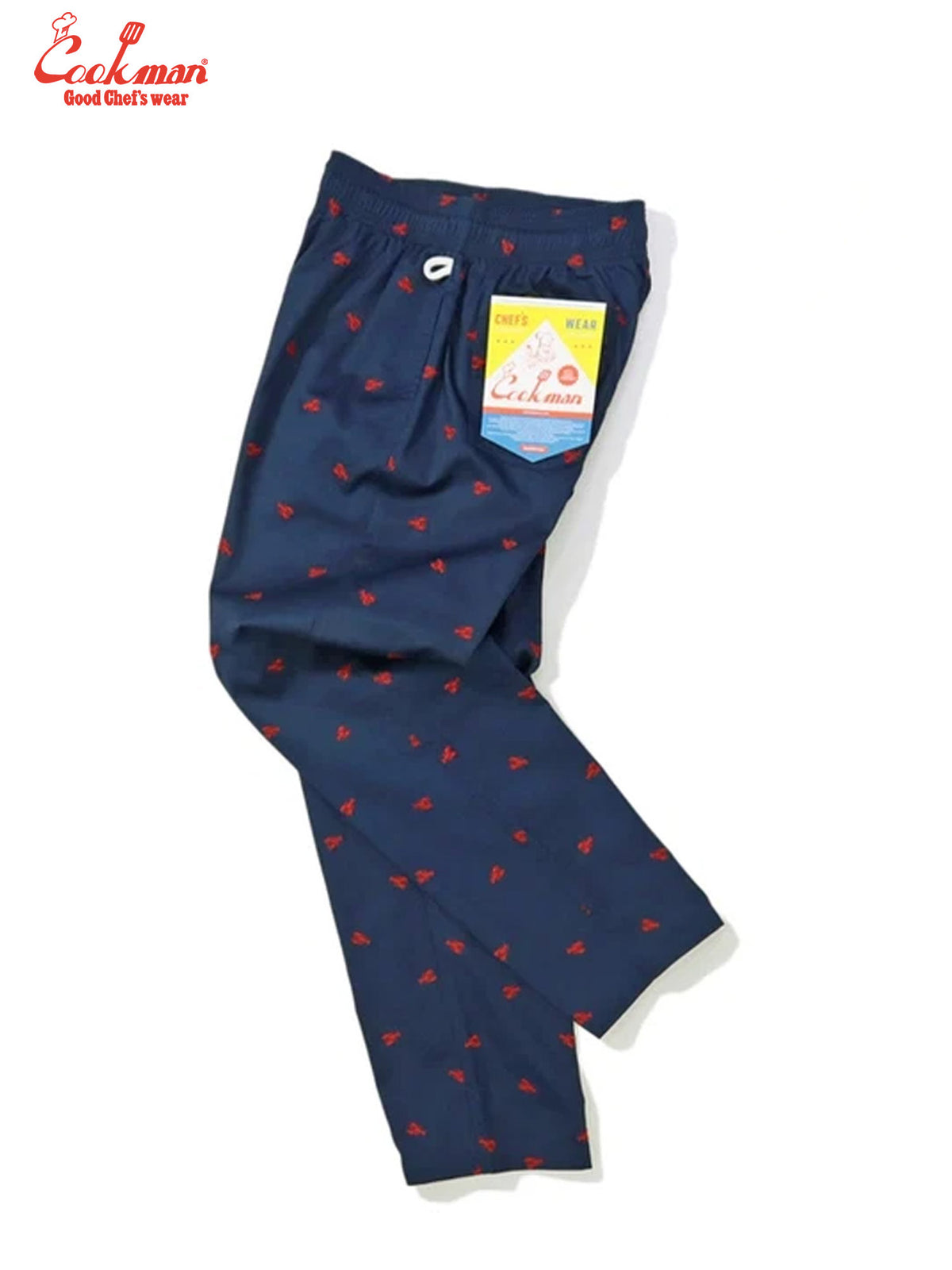 Embroidery Chef Pants -  Lobster : Navy