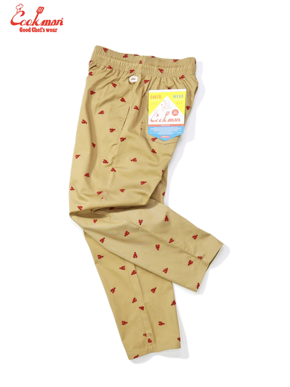 Embroidery Chef Pants -  Lobster : Beige