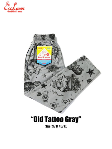 Chef Pants - Old Tattoo : Gray