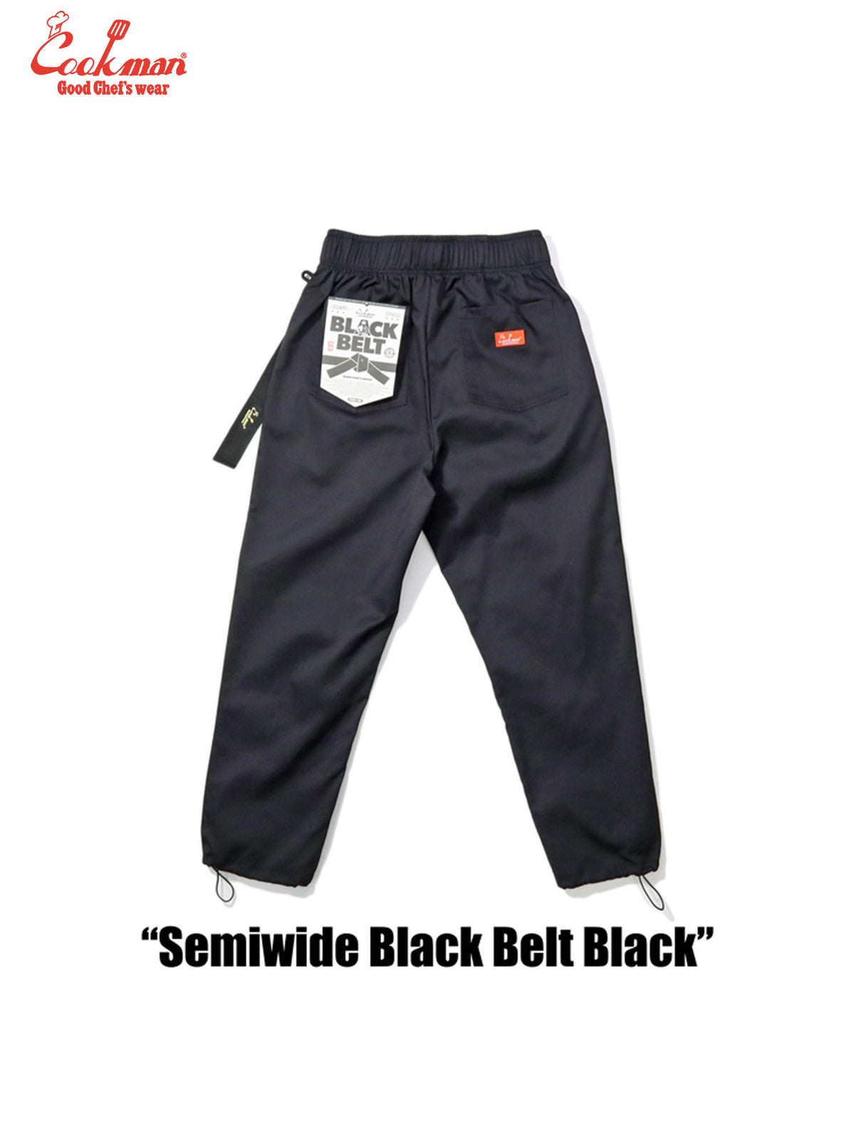 Chef Pants Semiwide - Black Belt : Black