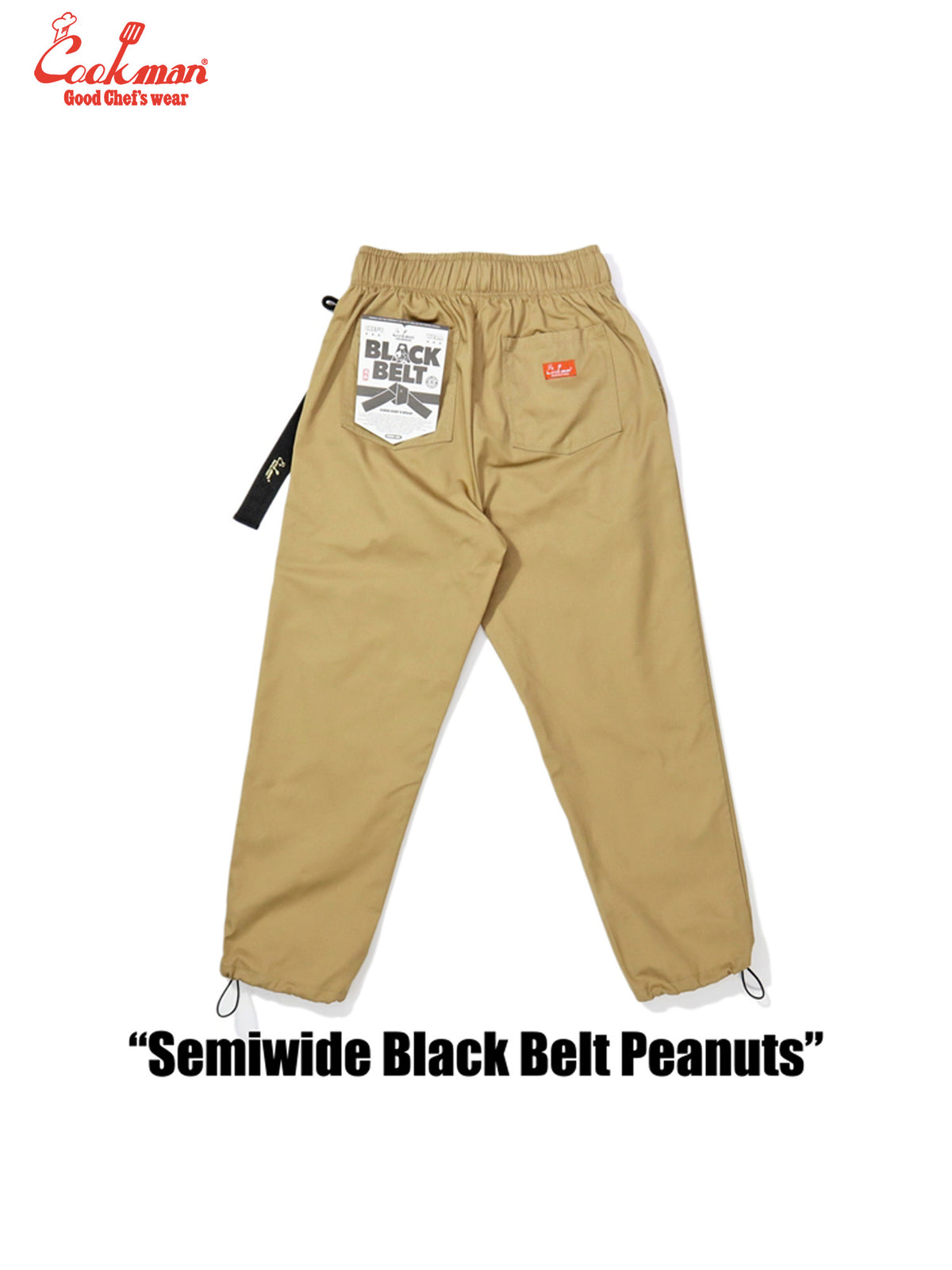 Chef Pants Semiwide - Black Belt : Peanuts