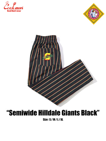 Chef Pants Semiwide - Hilldale Giants Black