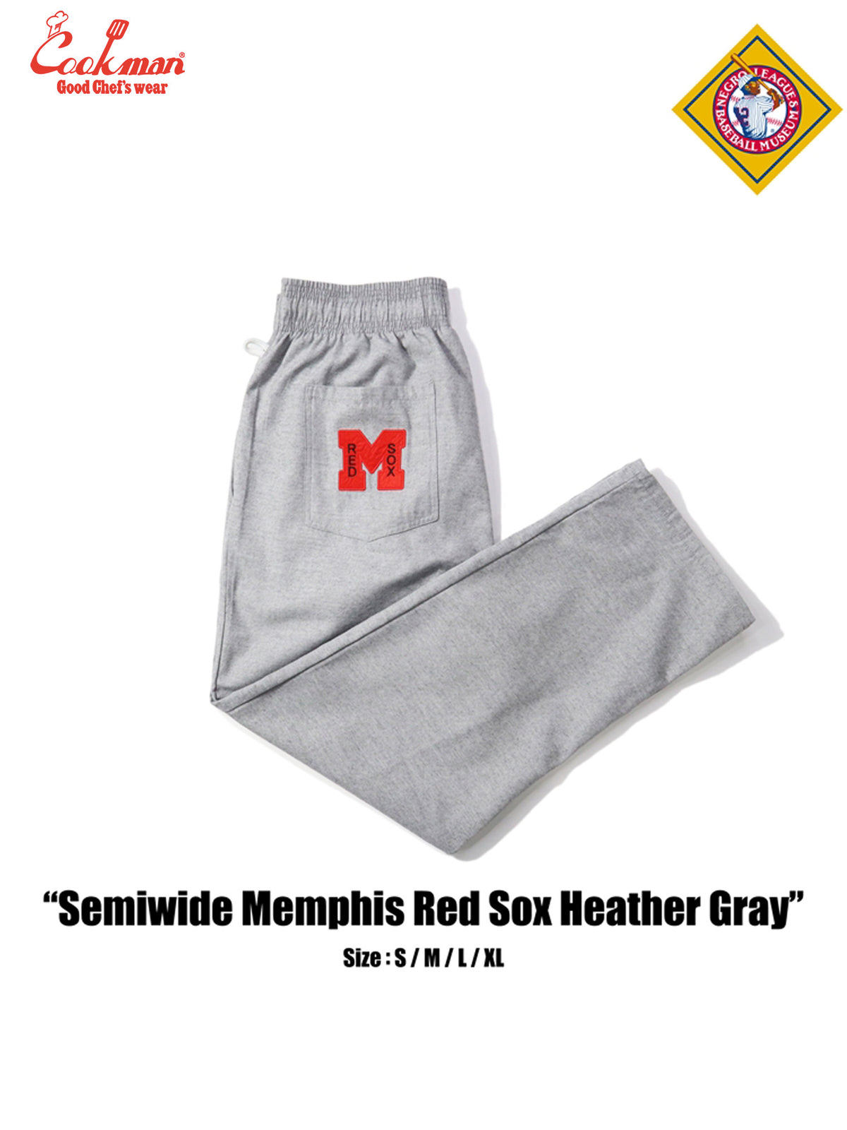 Chef Pants Semiwide - Memphis Red Sox Heather Gray