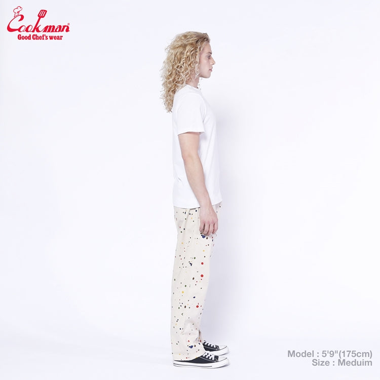 Cookman Chef Pants Semiwide -  Sauce Splash : Beige