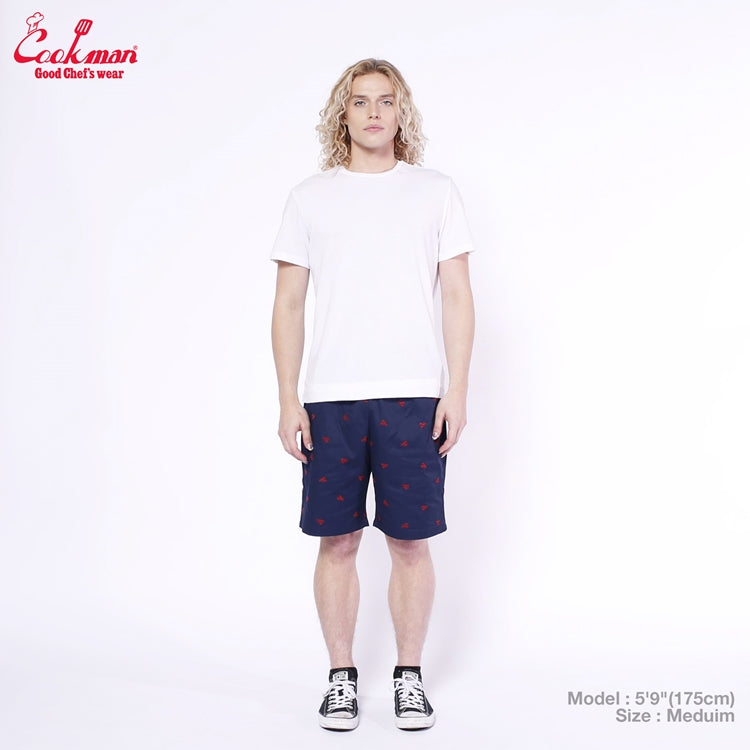Cookman Chef Short Pants Embroidery - Lobster :  Navy