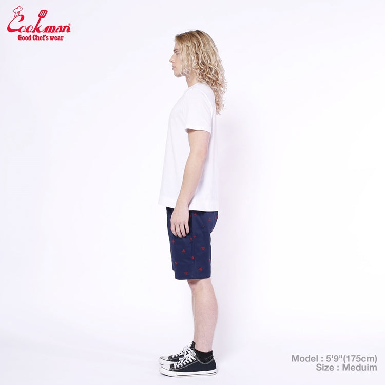 Cookman Chef Short Pants Embroidery - Lobster :  Navy