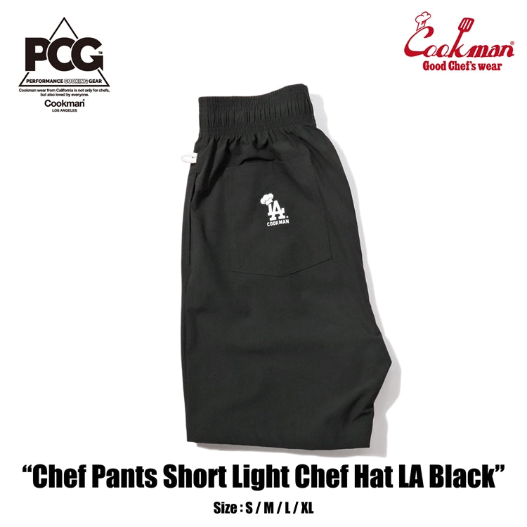 Cookman Chef Short Pants Light - Chef Hat LA : Black