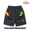 Cookman Chef Short Pants Front Pocket - Ripstop : Black