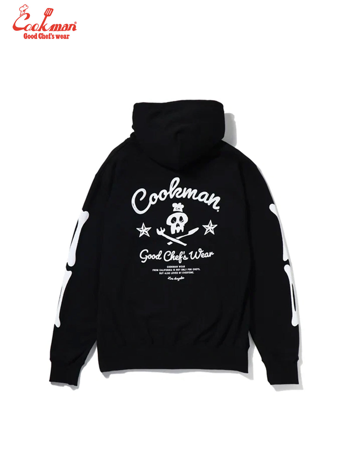 Zip-up Hoodie - Skull : Black