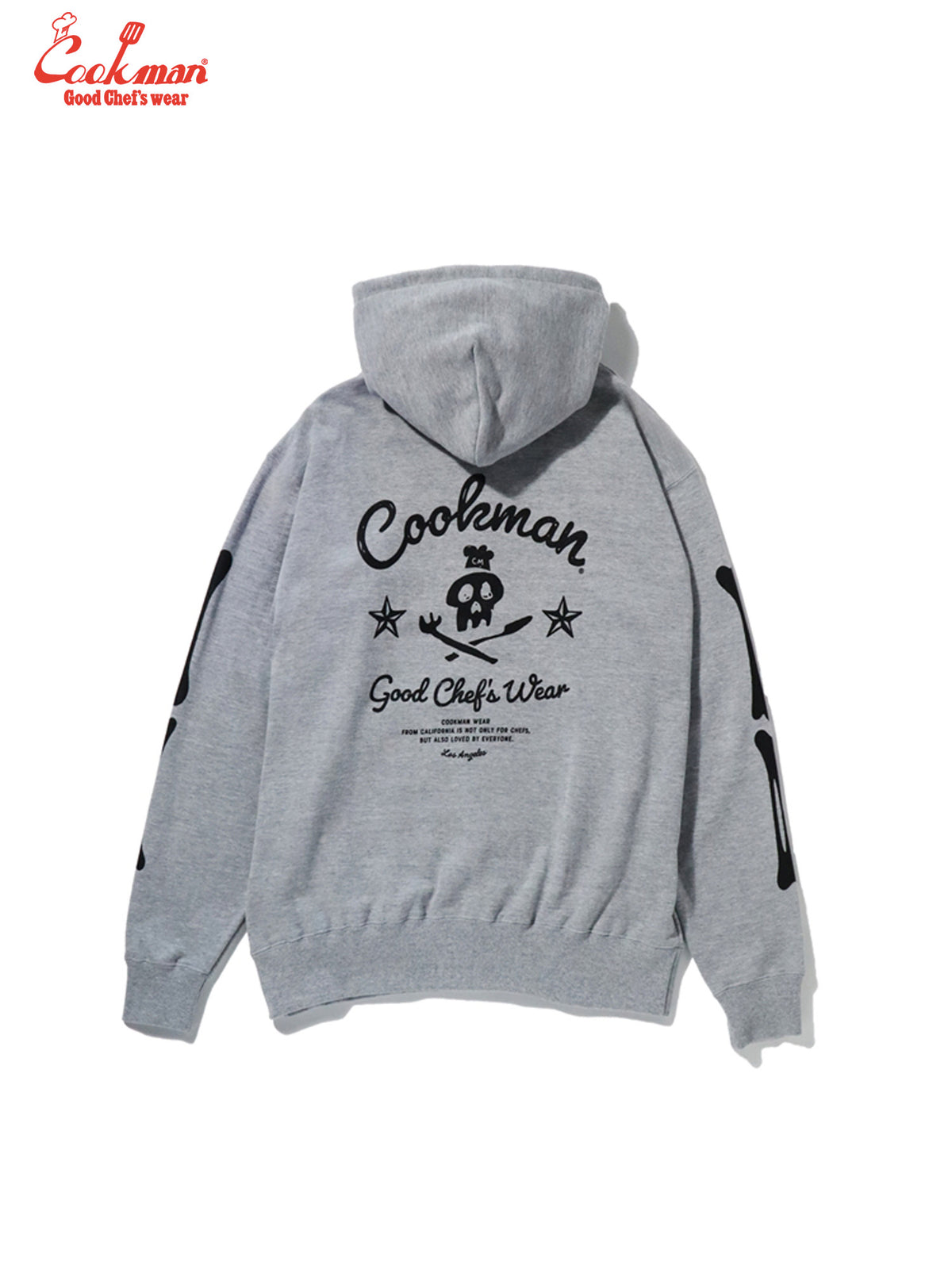 Zip-up Hoodie - Skull : Gray
