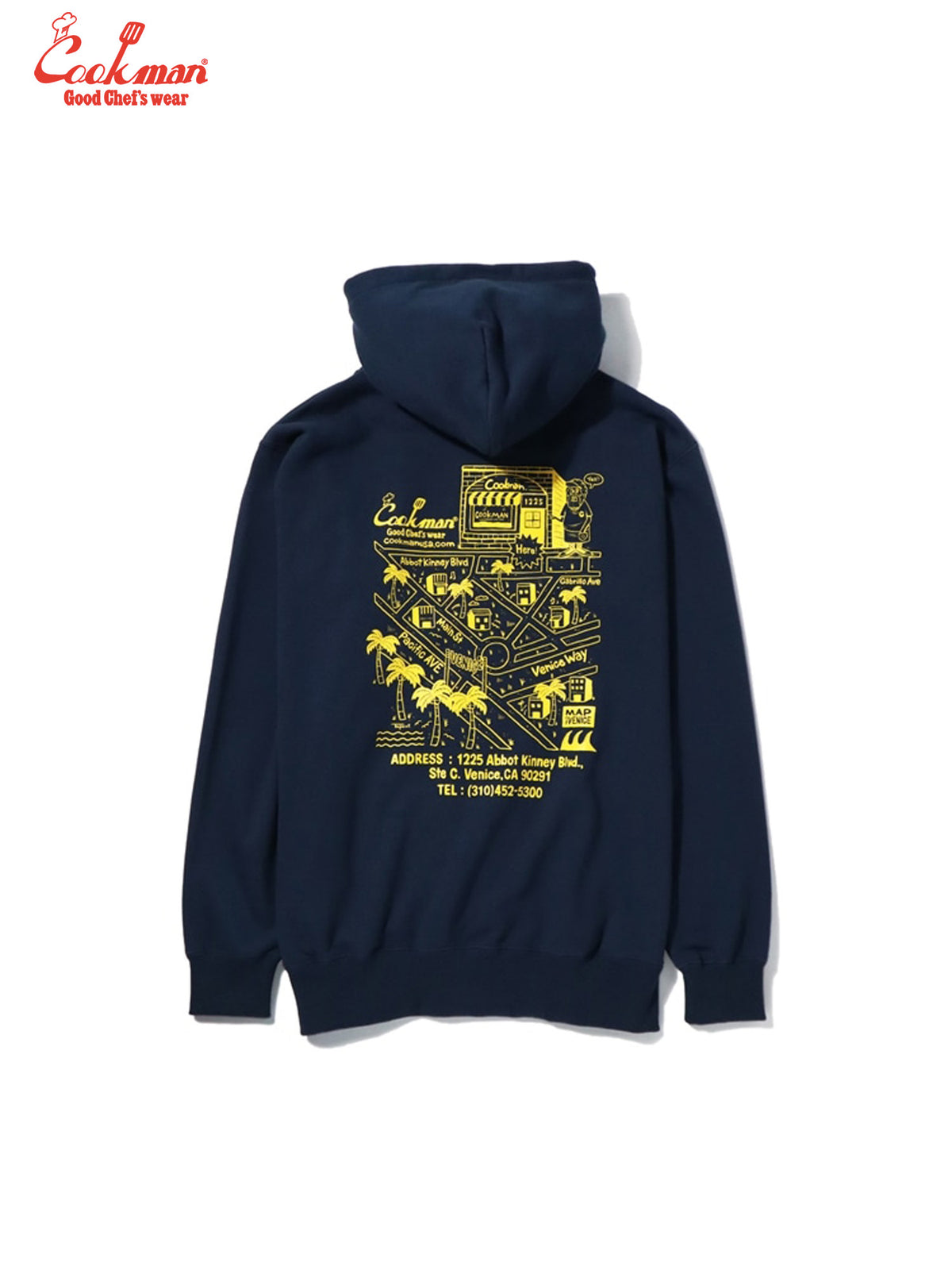 Zip-up Hoodie - TM paint Abbot Kinney : Navy