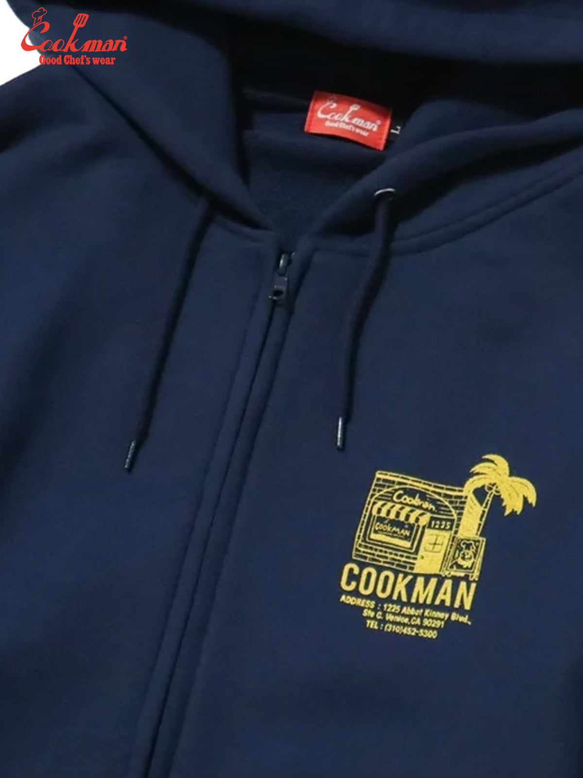 Zip-up Hoodie - TM paint Abbot Kinney : Navy