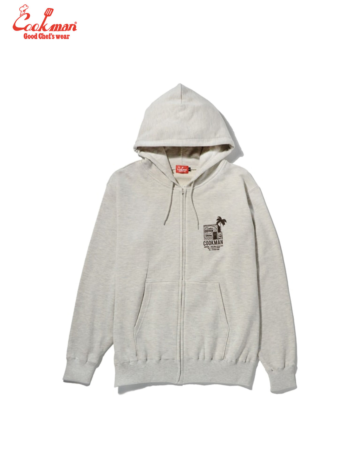 Zip-up Hoodie - TM paint Abbot Kinney : Off White