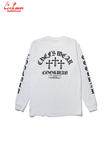 Long Sleeve Tees - Wine Opener : White