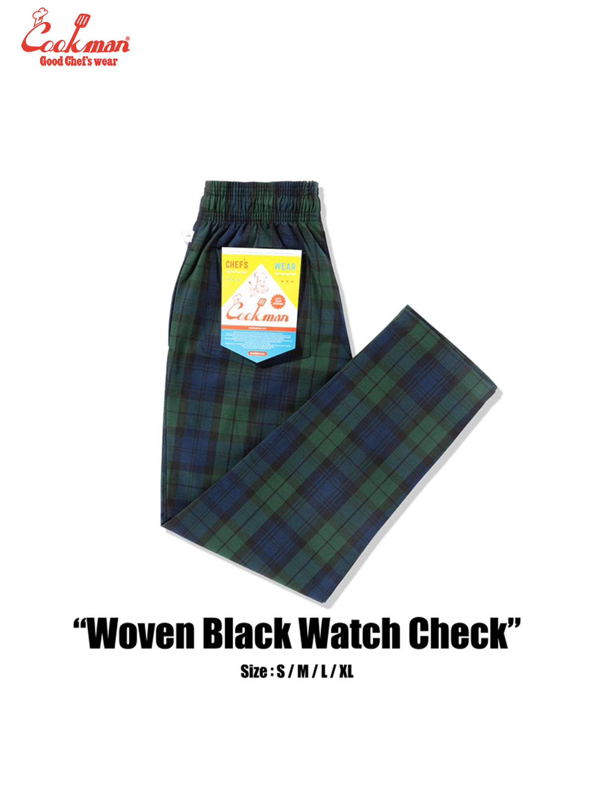 Chef Pants - Woven Black Watch Plaid