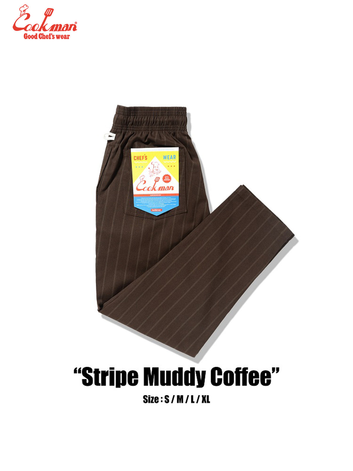 Chef Pants - Stripe Muddy Coffee