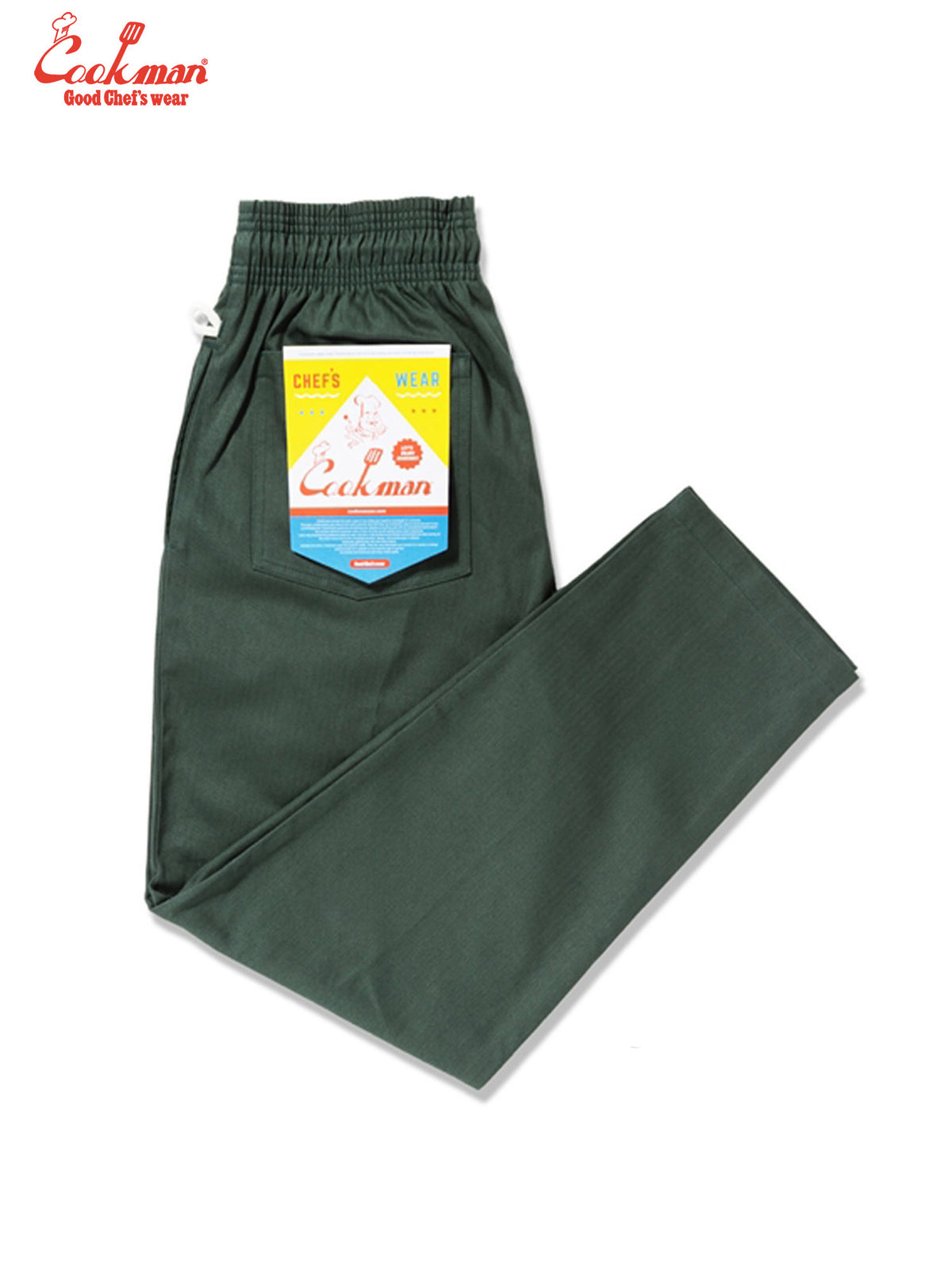 Chef Pants - Herringbone : Evergreen