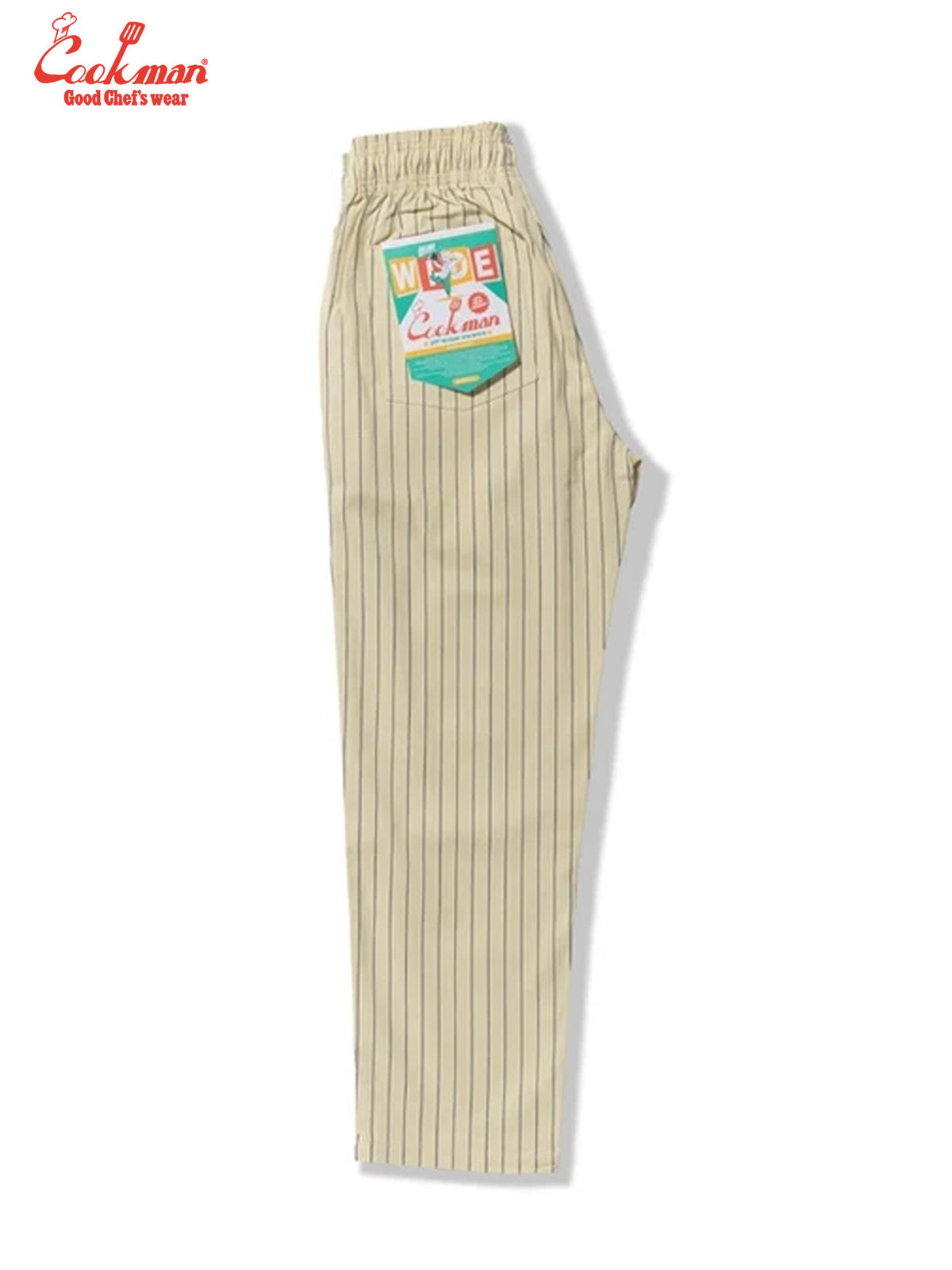Chef Pants Semiwide -  Herringbone Stripe : Cream