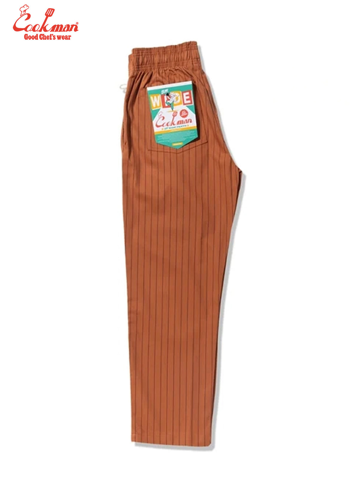 Chef Pants Semiwide -  Herringbone Stripe : Brick