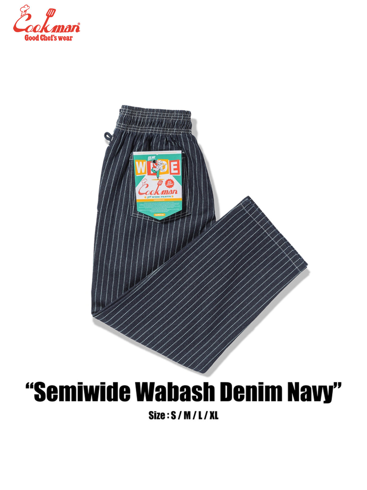 Chef Pants Semiwide -  Wabash Denim : Navy