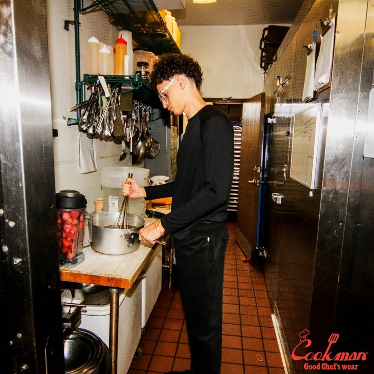 Cookman Waiter's Pants (stretch) - Corduroy : Black