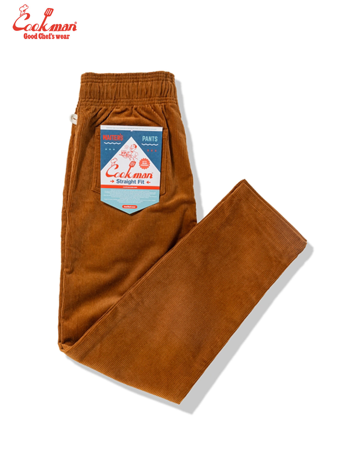 Waiter's Pants (stretch) - Corduroy : Brown