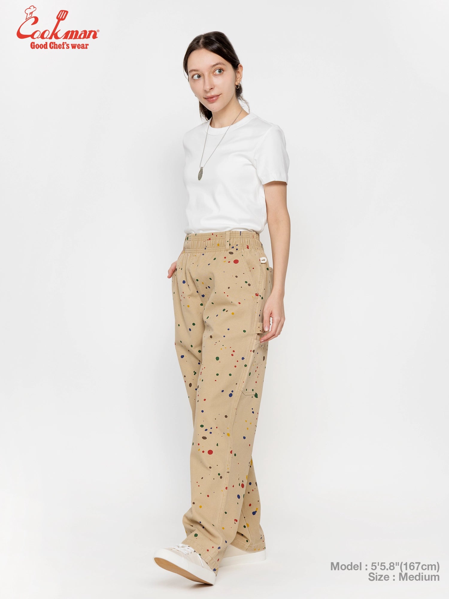 Cookman Carpenter's Pants : Washed duck canvas -  Sauce Splash