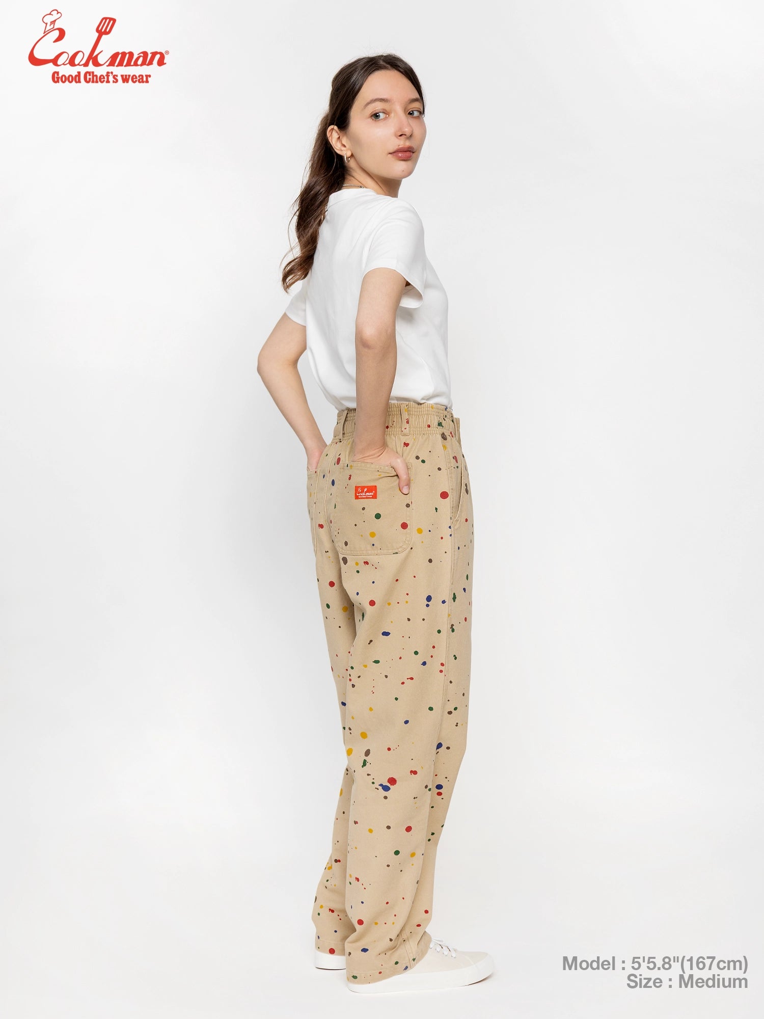 Cookman Carpenter's Pants : Washed duck canvas -  Sauce Splash