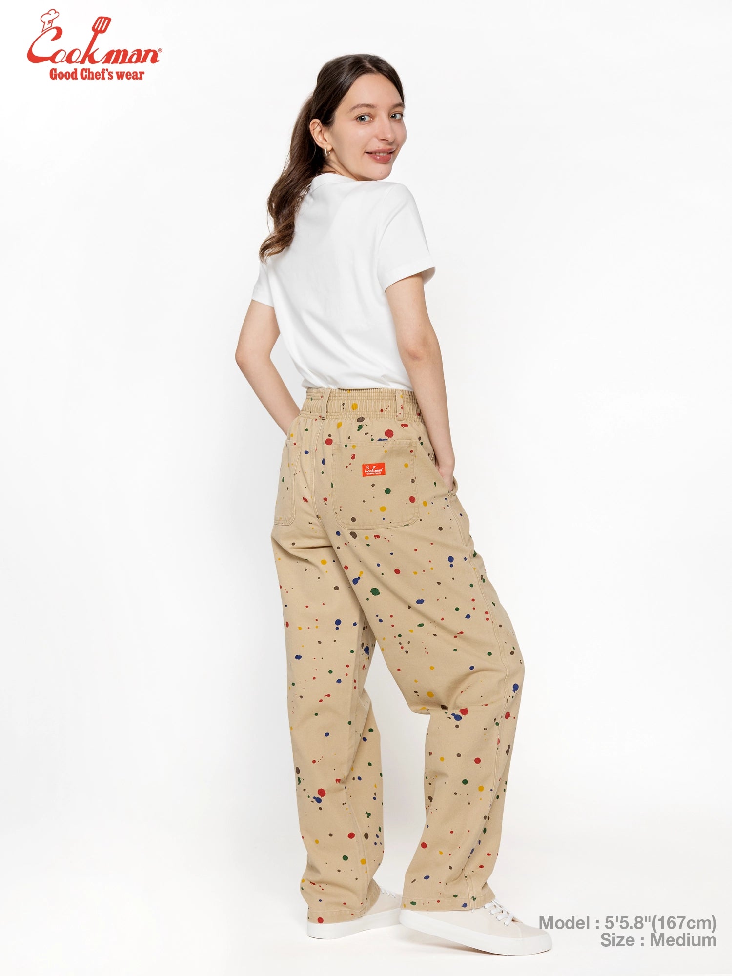 Cookman Carpenter's Pants : Washed duck canvas -  Sauce Splash