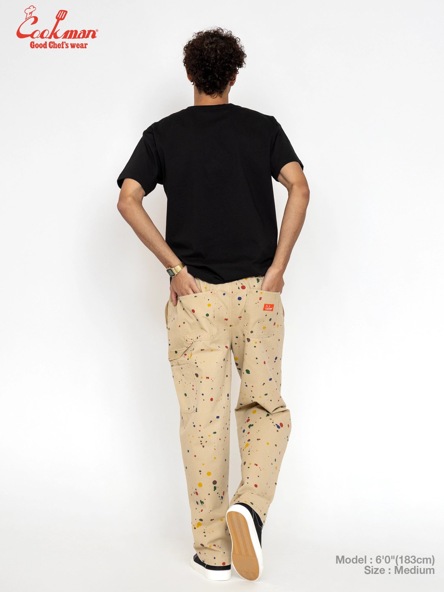 Cookman Carpenter's Pants : Washed duck canvas -  Sauce Splash