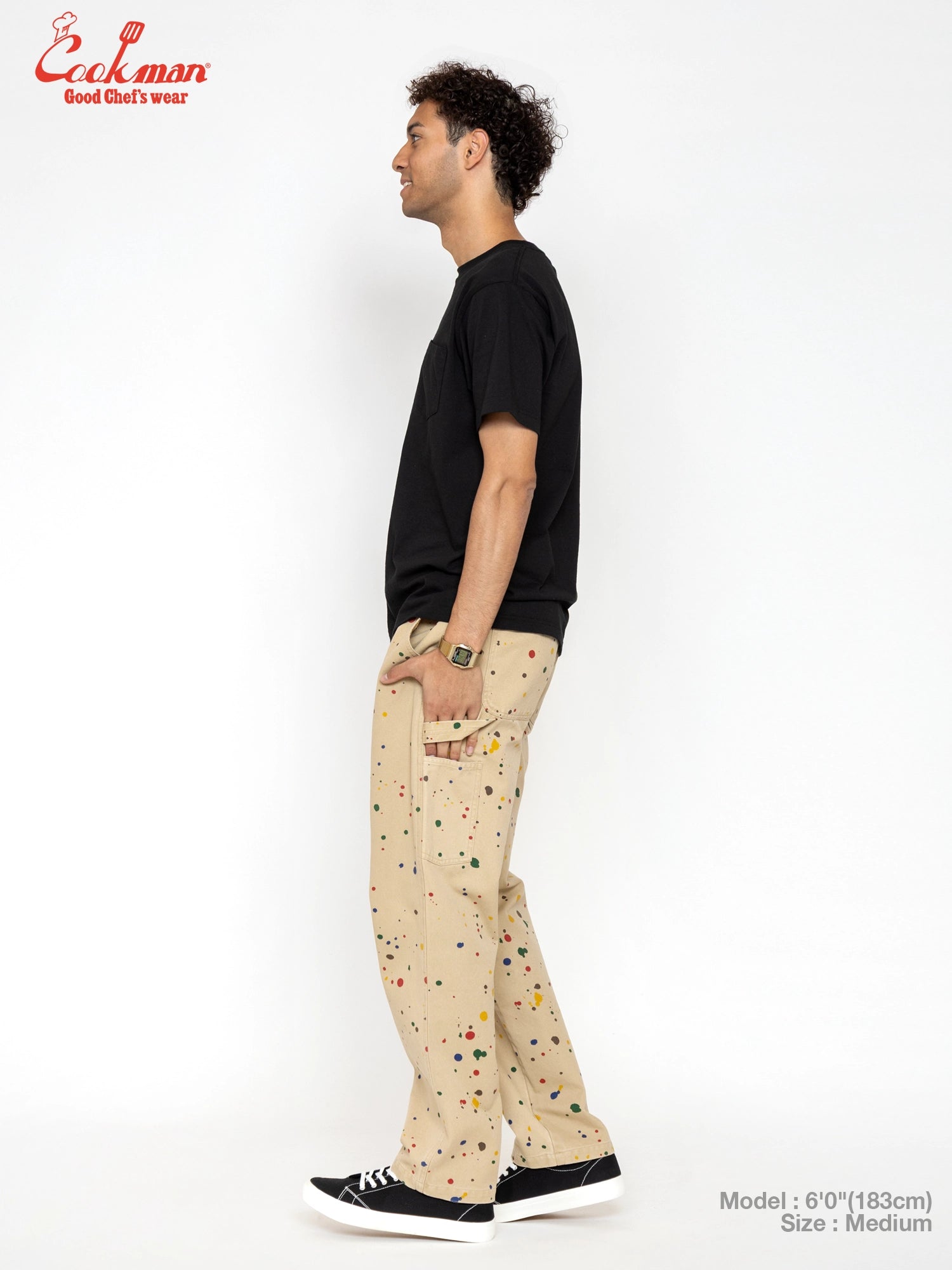 Cookman Carpenter's Pants : Washed duck canvas -  Sauce Splash
