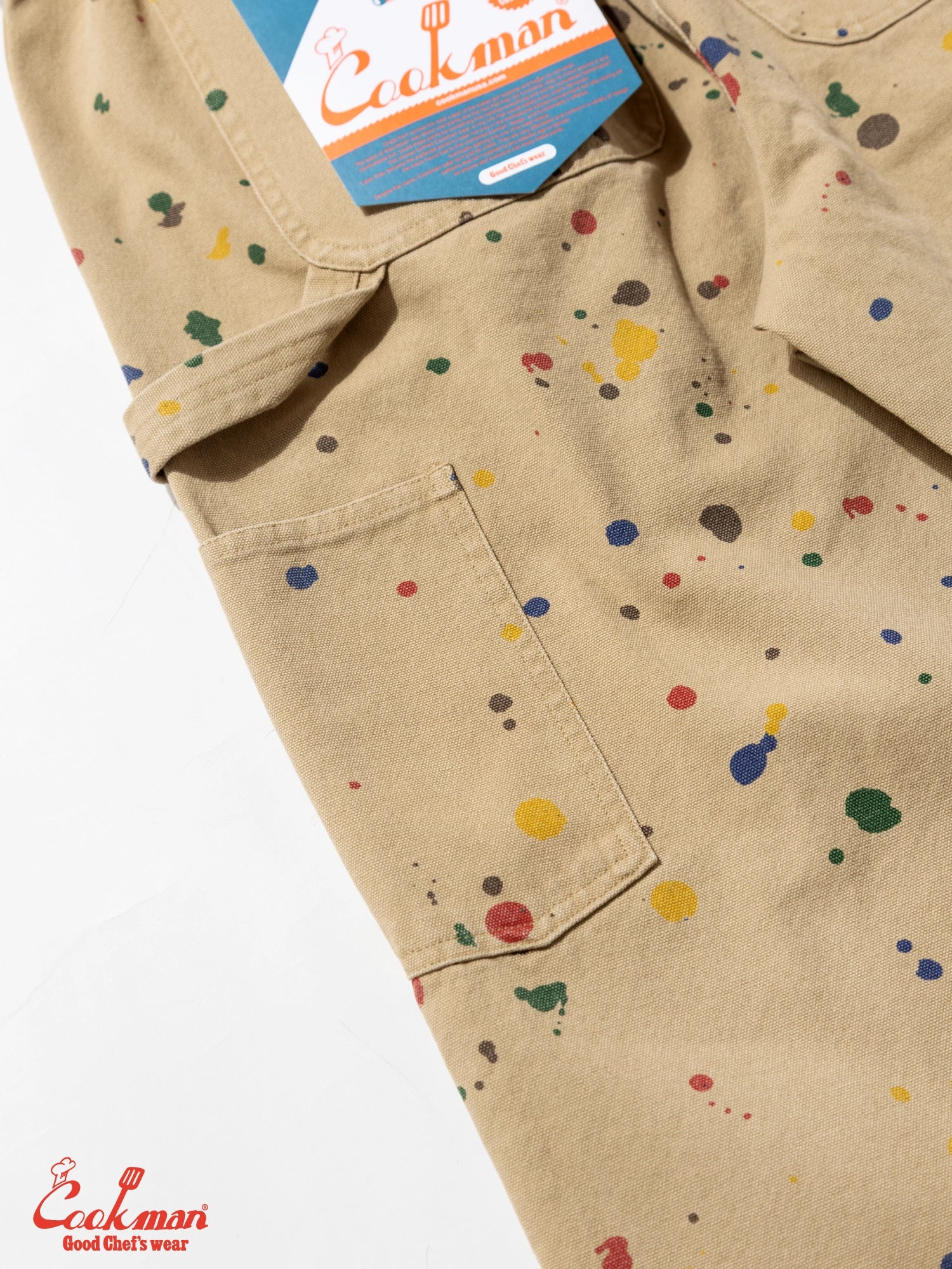 Cookman Carpenter's Pants : Washed duck canvas -  Sauce Splash