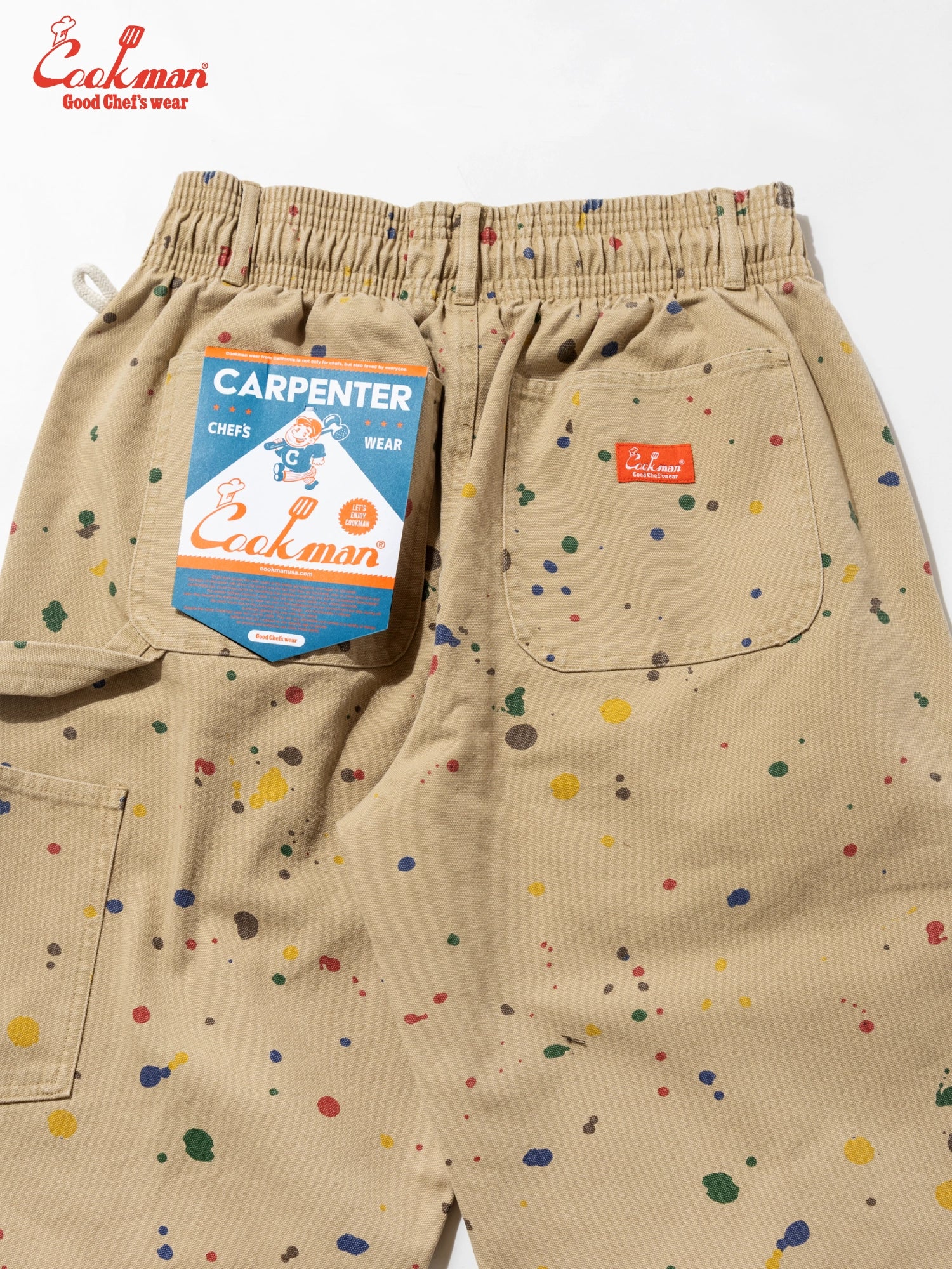 Cookman Carpenter's Pants : Washed duck canvas -  Sauce Splash