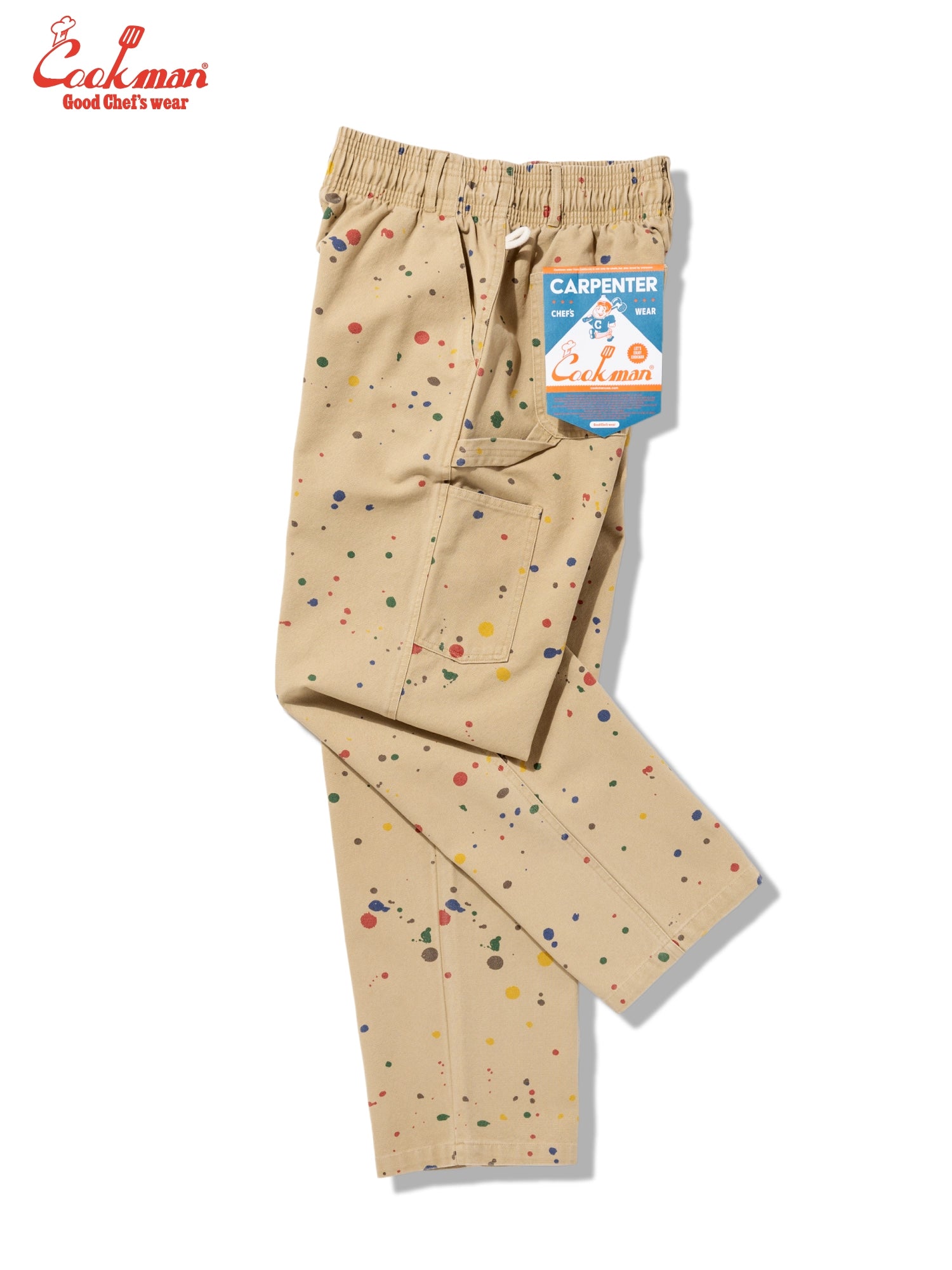 Cookman Carpenter's Pants : Washed duck canvas -  Sauce Splash