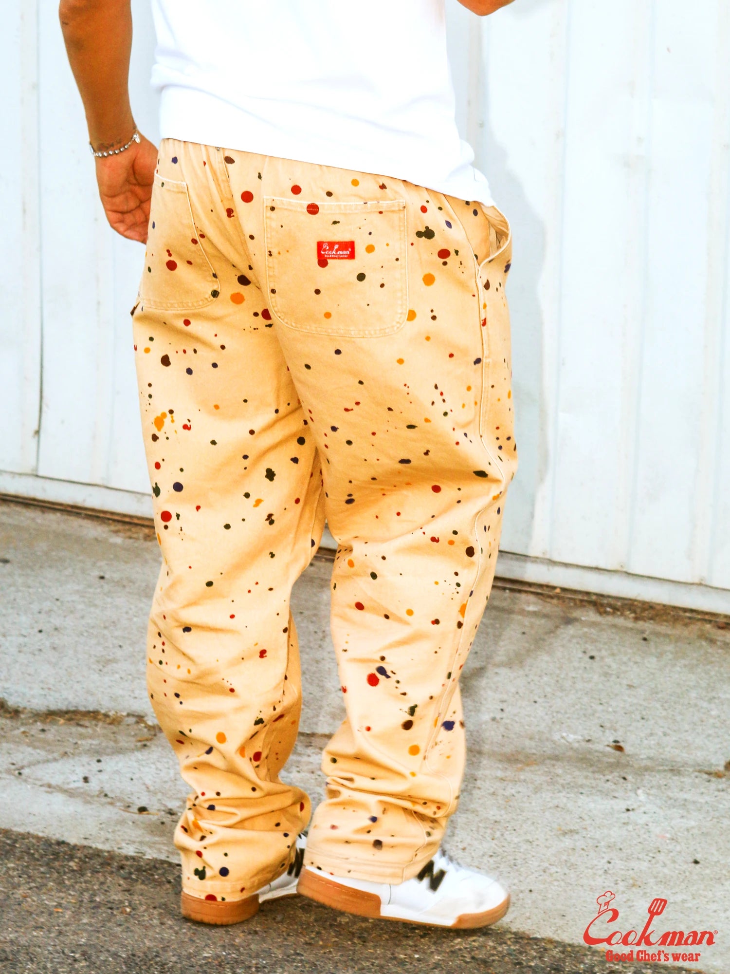 Cookman Carpenter's Pants : Washed duck canvas -  Sauce Splash