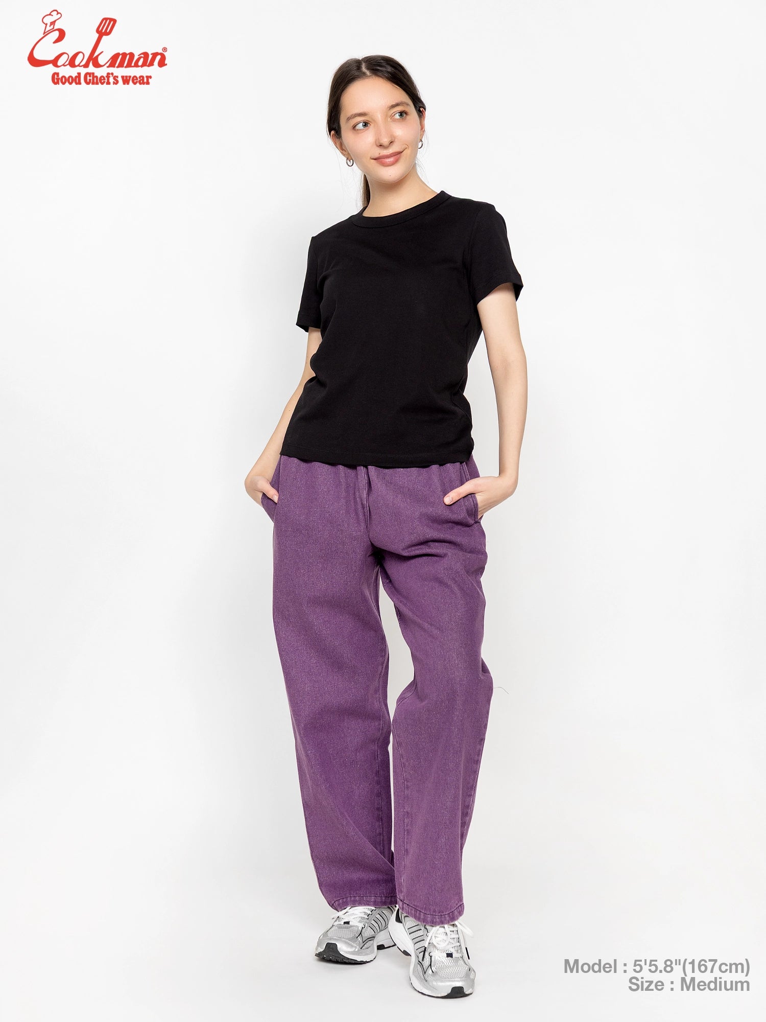 Cookman Chef Pants Semiwide - Denim : Purple